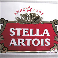 Stella Artois Beer Logo. Vinyl used: Black, brushed gold, red and white.