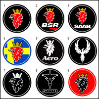 Several other SAAB emblem designs are available. Pick any design, any colour.